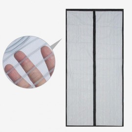 100cm Fine Mesh Magnetic Screen Door for Entrance Black