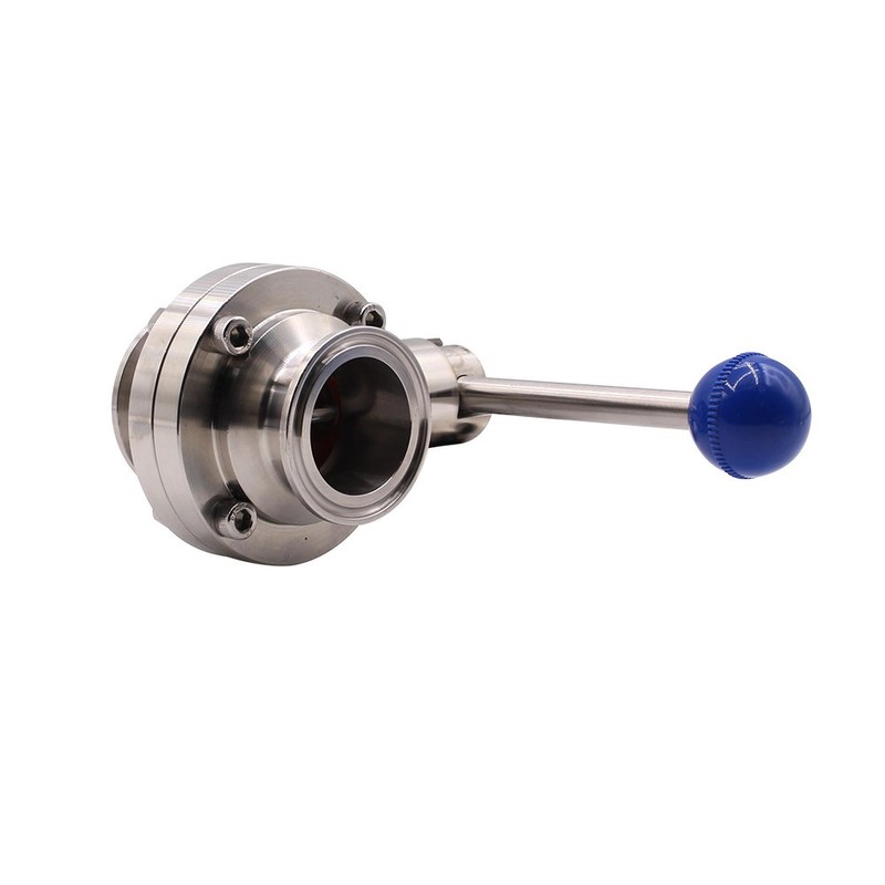 DERNORD Sanitary Butterfly Valve with Pull Handle Stainless Steel 304