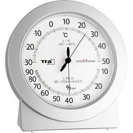 Precision Thermo-Hygrometer, FE, Plastic Silver White TFA