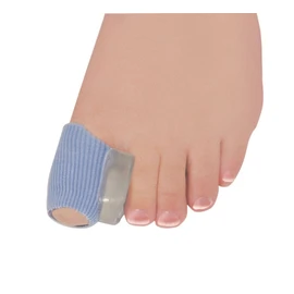 Antibacterial Digital Pads with Gel Pad. Finger & Toe Sleeves Tubes Covers. Contain Soothing Mineral Oil. Relieve Pressure on Ingrown Toenails, Hammertoes, Corns, Toe Tips. Latex Free. Medium Pk of 6