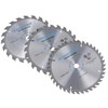 3pc 190mm TCT Circular Saw Blades 20/24 and 40 Teeth