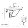 Folding Shower Seat and Bench Wall Mounted, Shower Chair Foldable,