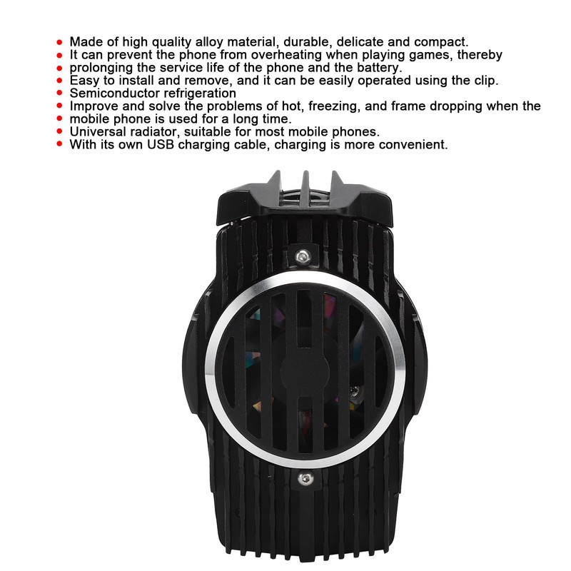 Mobile Phone Cooler ClipOn Semiconductor Radiator Mini Portable Cell Phone
