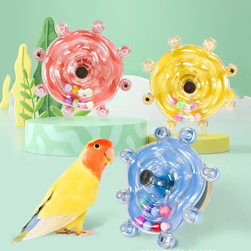 OKONOS Interactive Parrot Foraging Toy Hanging Bird Cage Toy for