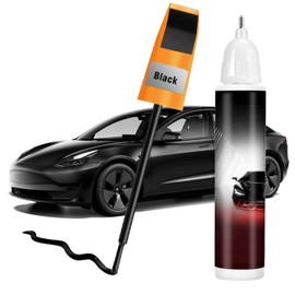 Black Touch Up Paint For Cars, Car Paint Scratch Repair, 2-In-1 Car Touch Up Paint Pen Kit, Fix Minor Scratches, Fast-Dry Automotive Touch-Up Paint (0.4oz/12ml, Gloss Black)