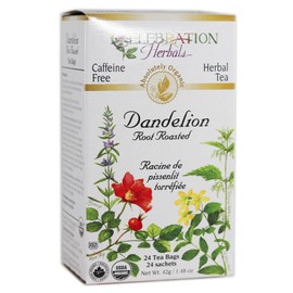 CELEBRATION HERBALS Dandelion Root Roasted Tea Organic 24 Bag, 0.02 Pound