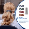 Balacoo 4pcs Hair Pin Leather Hair Stick: Hair Barrette Hair
