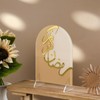 CPEGHDVM 2 Pcs Eid Ramadan Table Sign Islamic Acrylic Decor