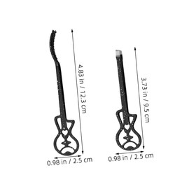 Gatuida 2pcs Portable Travel Tweezers with Angled Design for Eyebrow Shaping Lash Extensions and Facial Hair Removal Compact Makeup Accessories for Women