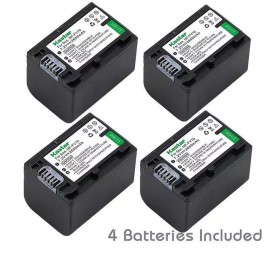Kastar NP-FV70 Battery or Wall Charger for Sony HXR-MC50 HXR-NX30 HXR-NX70 HXR-NX80 - 4 Batteries