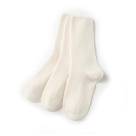 Embouro Wool Cashmere 3 Pair Socks for Women and Men (US, Alpha, One Size, Regular, Regular, White-White-White)