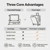 CONCEPTEN 21'' Expandable Suitcase Set,PP Carry on Luggage Sets with