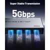 USB 3.0 Switch for 2 Computers, Sharing 4 USB-A &