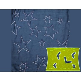 Parrs Star Free Motion Quilting Ruler for Domestic Machines