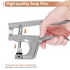 Kamtop Snaps and Snap Pliers Set, 120 Sets T5 Plastic