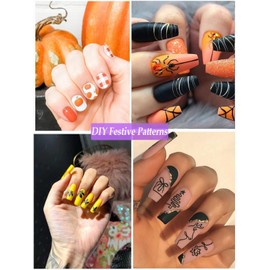 Nail Art Pens Set, EBANKU 12 Colors 3D Nail Polish Pens Acrylic Paint Pens Nail Markers for Nail Art Drawing Painting Manicure Tools Nail Design Kit Home Nail Salon DIY, 0.7MM