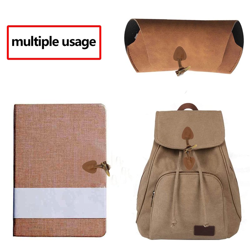 Buttons with Clasp Leather Buttons for Coat Notebook Buttons Buttons