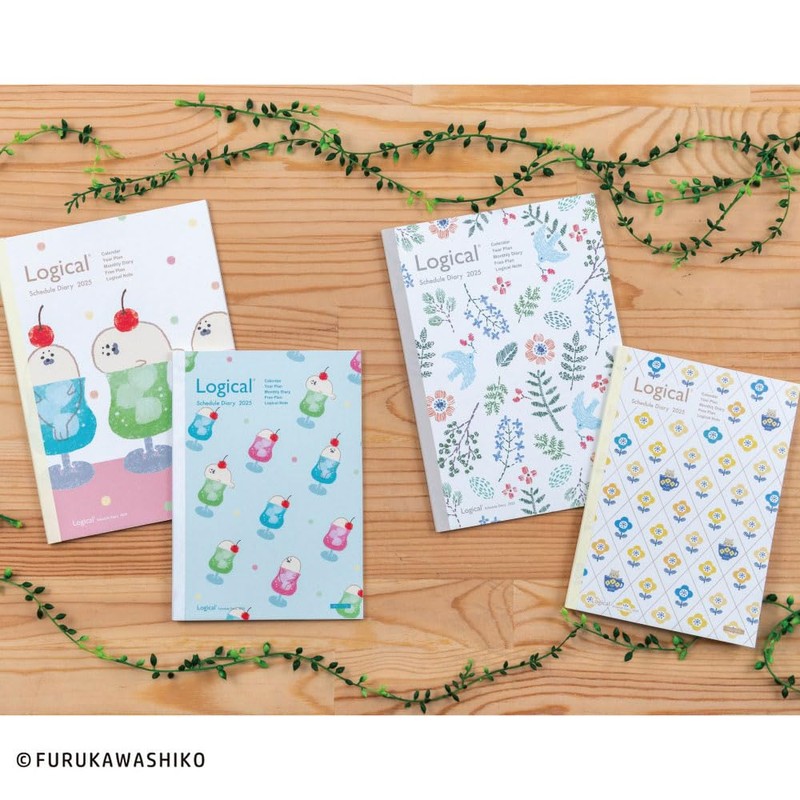 Logical Diary 2025 Monthly Note Type F/B6/Flower NS-B602-25FA2 [PT1]