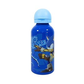 My sweety pop - Water Bottle - Aluminium - Children - Crib - Nursery - School - Holiday - Food - 17.5 cm - 400 ml - Hydration - Gift Idea (Sonic Prime - Blue)