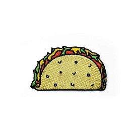 Kolorspun Taco Food Patch - Iron on and Sew on Embroidered Patch