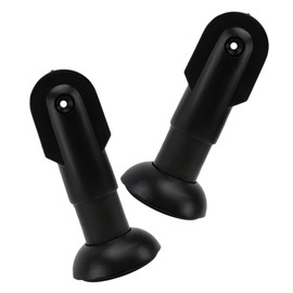 HOMSFOU Pack of 2 Bathroom Partition Fittings for Toilet Divider Wall Stand Support Feet for Toilet Dividers Bathroom Supply Rail Cutting Base Accessories Divider Shelf Plastic