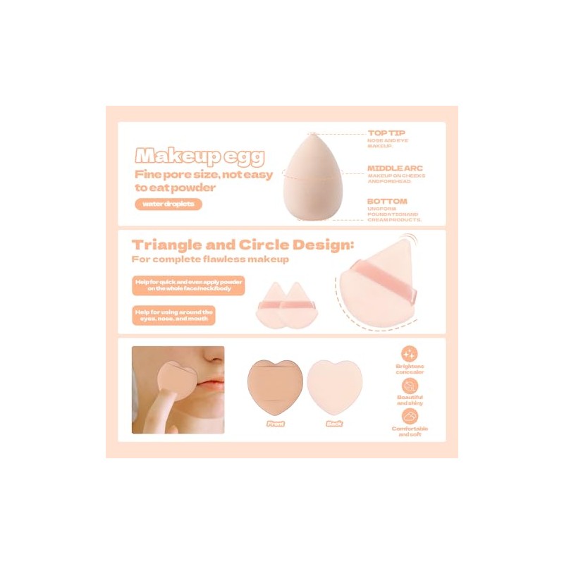 MAANGE 35 Pcs Brochas de Maquillaje Profesional Set de Herramientas