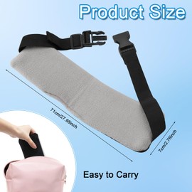 APOMOONS Neck Support Pillow, Travel Pillow, Aeroplane Pillow, Headrest Car, Neck Support Aeroplane Sleeping Pillow, Pillows for Sleeping for Cars, Planes, Workplace (Black