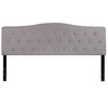 Flash Furniture Cambridge Tufted Upholstered King Size Headboard in Light
