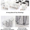 Nineware Compact Dish Drying Rack with Utensil Holder, 360° Rotating