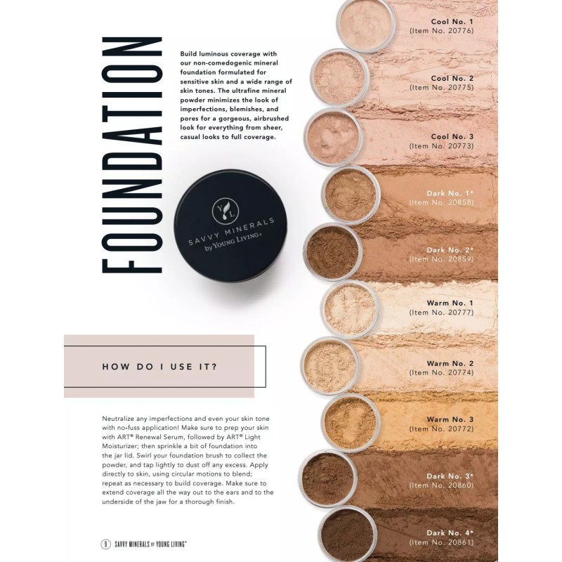 Savvy Minerals Foundation with Brush or Not - Dark #4