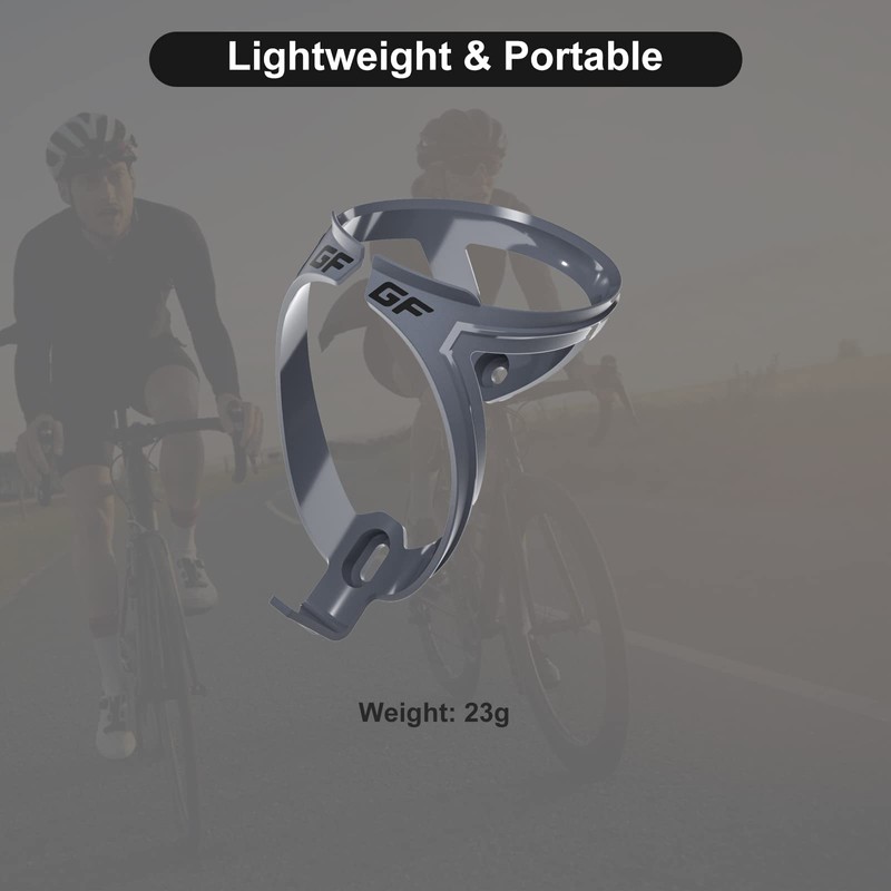 GEMFUL Bicycle Bottle Holder with Water Bottle BPA-Free 750 ml