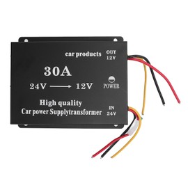 Pyhodi Stable 12V Power Converter, 600W 24V to 12V DC Voltage Regulator Reducer with Overload Guard, Dual Fans, Power Voltage Regulator Reducer for Cars, Trucks, RVs, SUVs, Buses (40A)