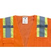 Safety Main Premium High Visibility Surveyor Vest Solid Front Mesh