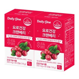 Daily One Urinary Tract Health Cranberry 300mg / 데일리원 요로건강 크랜베리 300mg X 60캡슐 2통