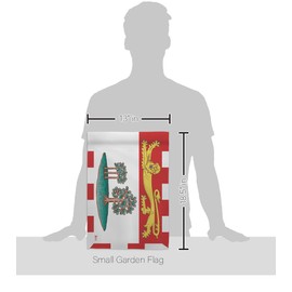 Americana Home & Garden Prince Edward Island Garden Flag Canada Provinces Canadian Territories Region Country Particular Area House Decoration Banner Small Yard Gift Double-Sided, Made in USA