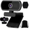 KIMIGO Full HD Webcam, USB a Webcam with Microphone for