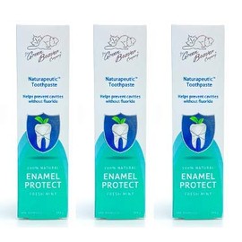 The Green Beaver Company Green Beaver Naturapeutic Toothpaste - Enamel Protect, Fresh Mint - 3-Pack