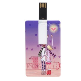 Card U Disk Portable Cartoon USB2.0 Flash Drive Computer Data Storage Memory Stick Gifts128GB