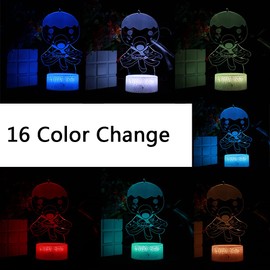 Mzcyfuy Animal Crossing 3D Night Light, 16 Color Changing Cartoon USB Desk Lamp Illusion Lighting with Remote Control for Home Decor Gift for Kids (Zucker)