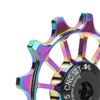 12T Bicycle Front Derailleur Roller, Aluminium Alloy Bicycle Guide Wheel