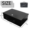 Yuanshikj Fireproof Lock Safe Box for Documents, Key Lock Steel