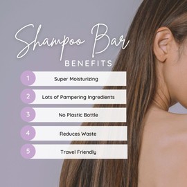 Eclectic Lady Black Licorice Shampoo Soap Bar with Pure Argan Oil, Silk Protein, Honey Protein and Extracts of Calendula Flower, Aloe, Carrageenan, Sunflower - 4 oz Bar