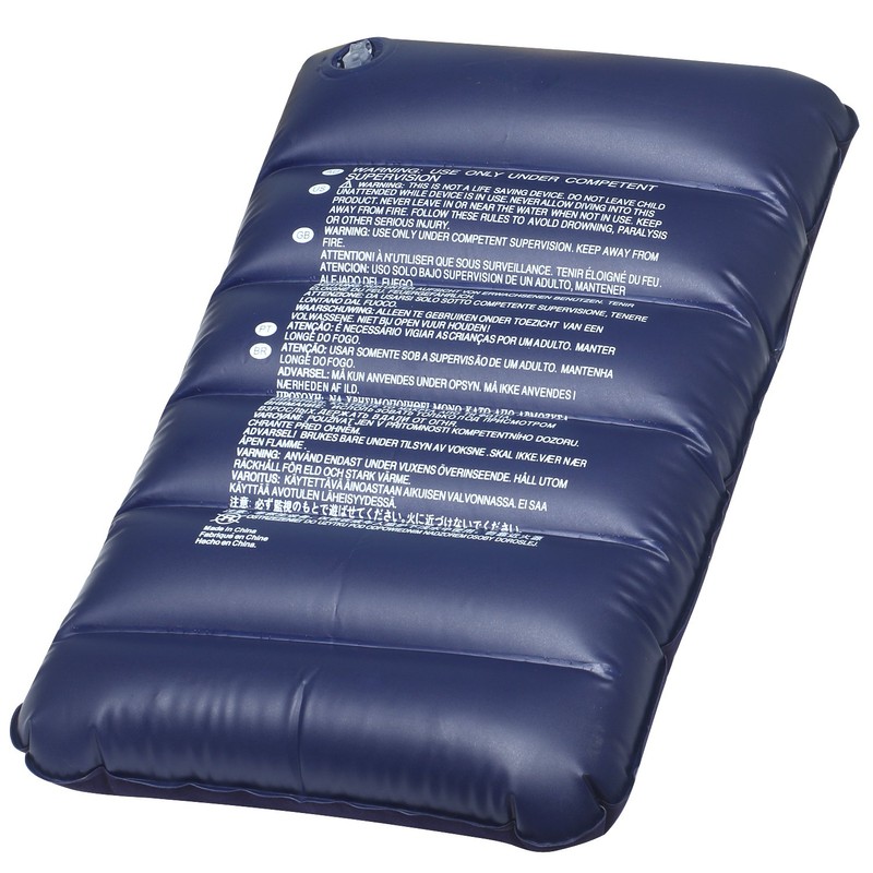 TRIXES Large Navy Blue Inflatable Pillow - Blow up Cushion