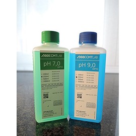 pH Buffer Solution, Set 250 ml, pH 7 + PH9, Industrial Quality, Made in Germany