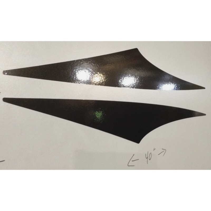 CROSSROADS RV 2010 SUNSET TRAIL DECALS 40x6.5" MAIN WAVE EXT