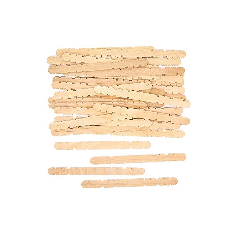 Baker Ross FE332 Natural Wooden Construction Sticks - Pack of