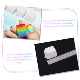 BIUDECO 24pcs Gradient Nail Art Soft Transfer for Gradient Nails Compact for Application for Color Fade Manicure