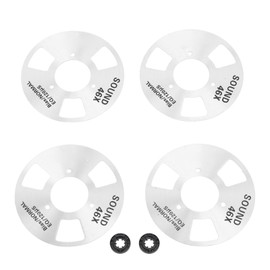 Reel to Reel Cassette Tape Professional Metal DIY Homemade Blank Cassette Tape 4 Reels 2 Wheels for Music Recording Silver