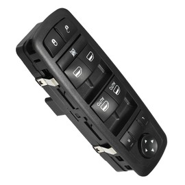 Car Left Front Window Switch Driver Side Control Door Master Power Switch, 68141894AA Window Switch Button 3+9 Pin Fit for Je-ep Cherokee 2014-2017
