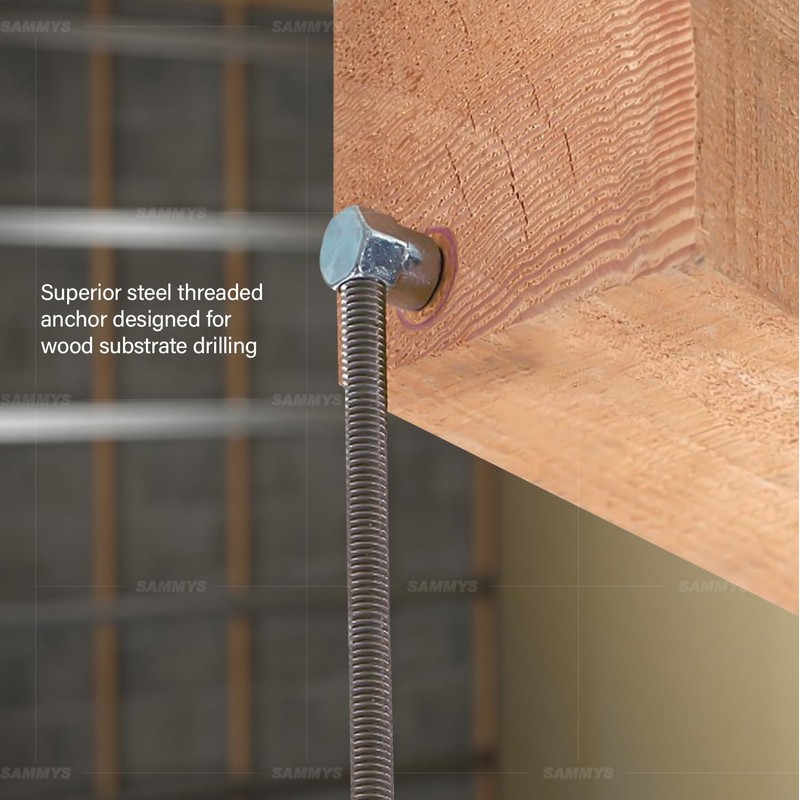 Sammys 8021957-25 1/4 x 2'' Horizontal Rod Anchor Super Screw